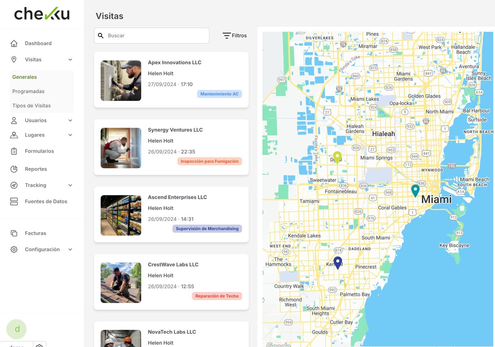 Visit and Work Order Management